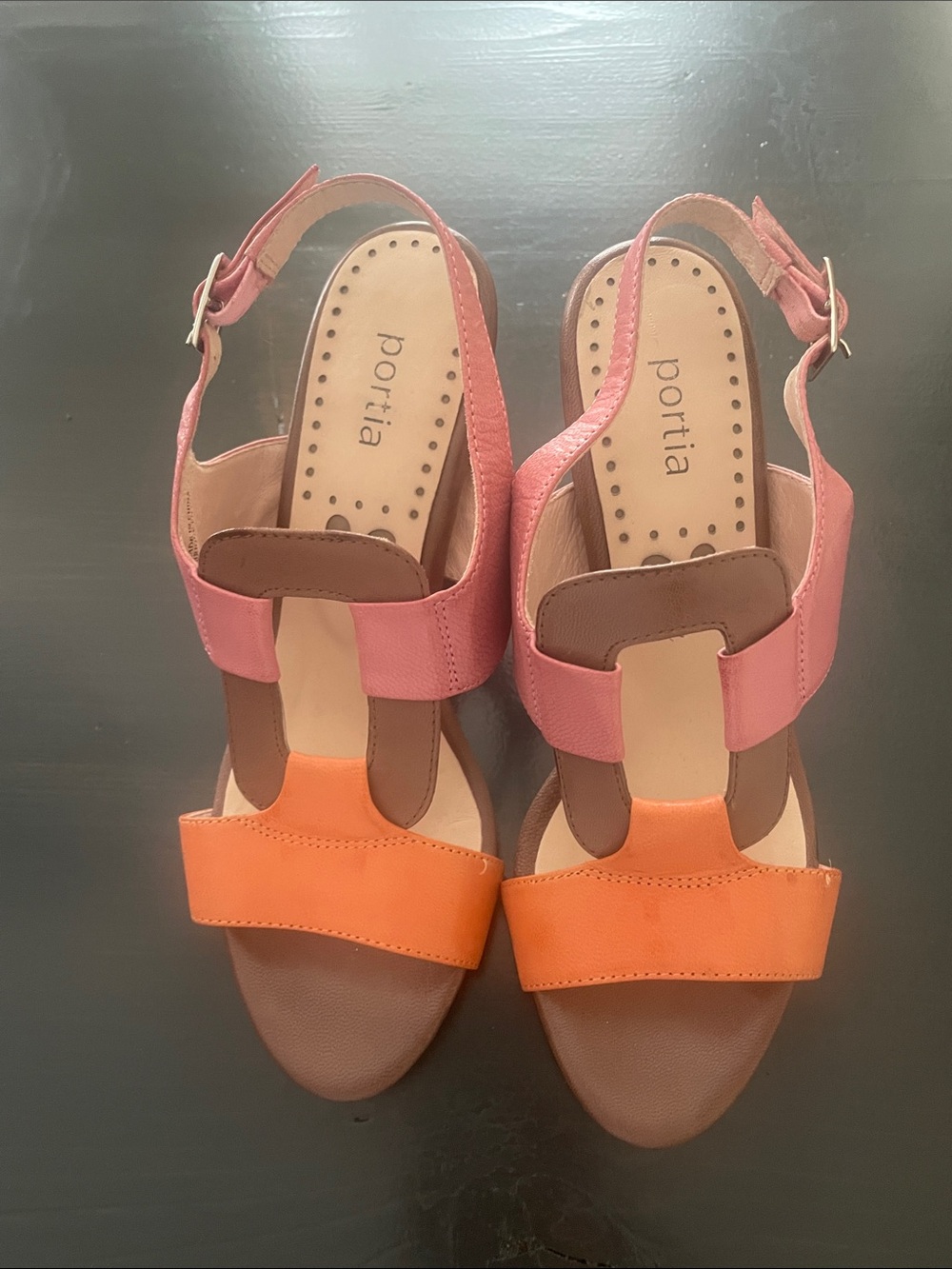 Portia Italian Leather Heeled Sandals